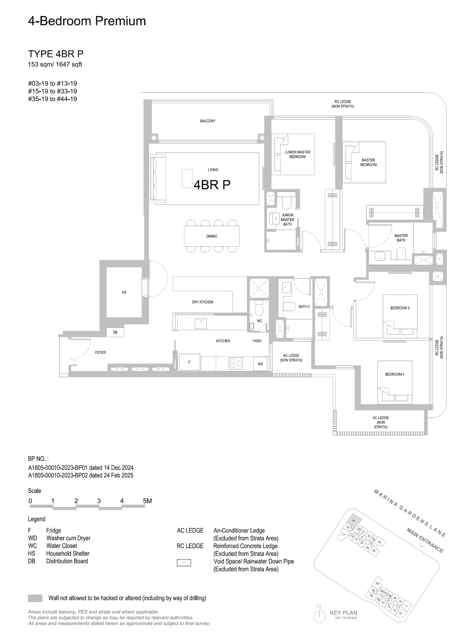 4BR P floor plan, 1647 sqft