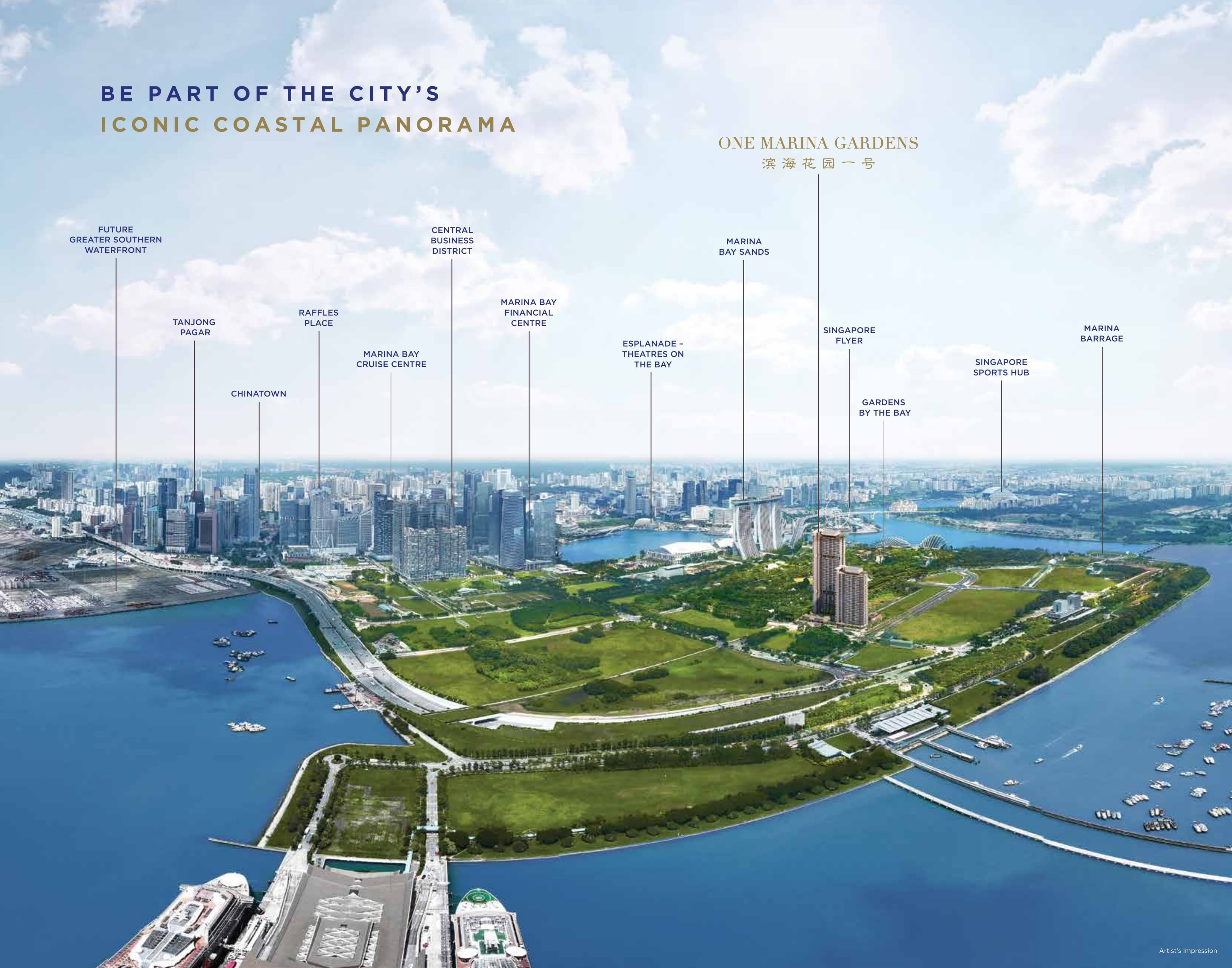 One Marina Gardens — MRT and transport connectivity